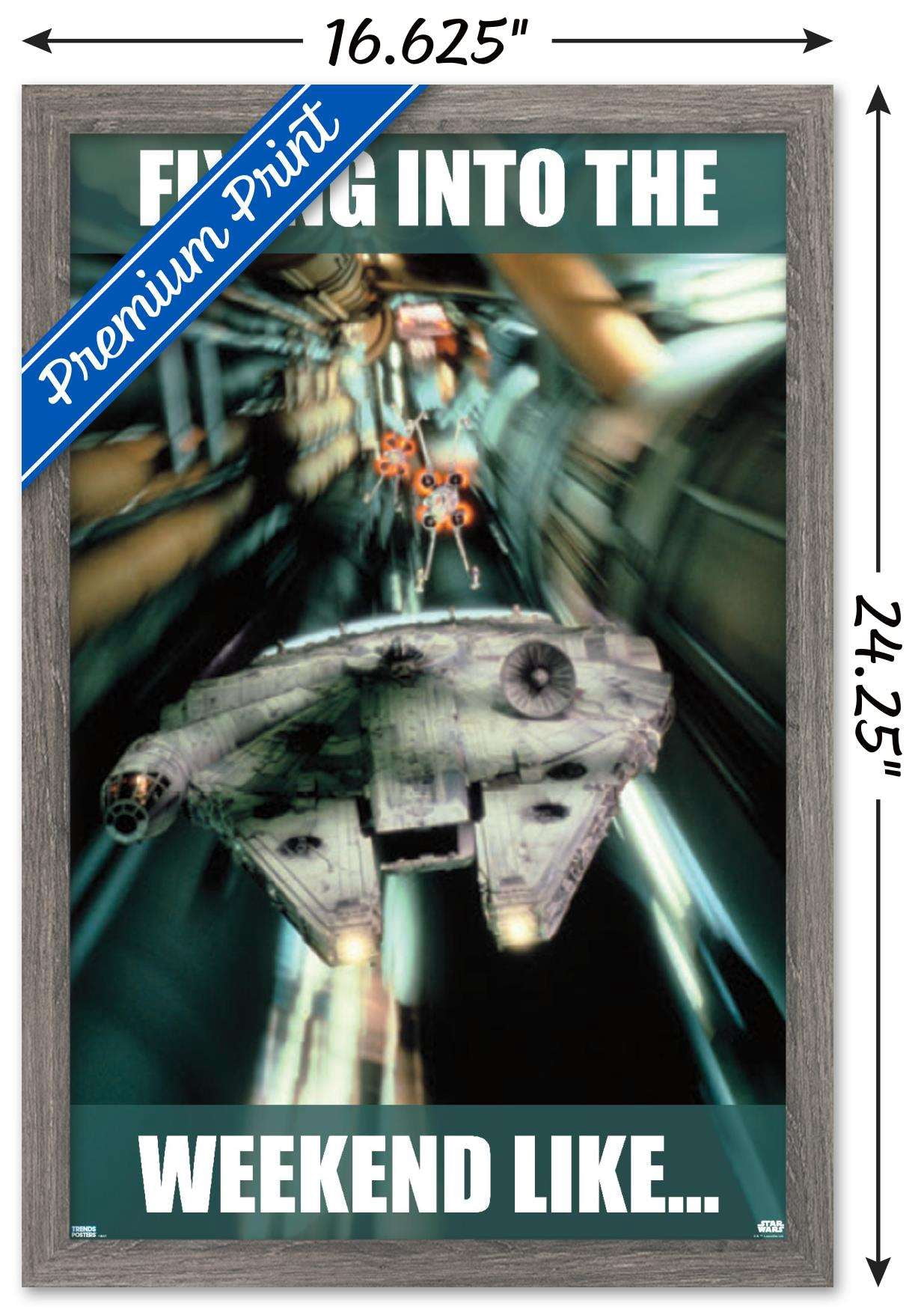Star Wars: Saga - Weekend Wall Poster, 14.725" x 22.375", Framed