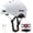 Matte White, variant on Adult Bike Helmet with Light - Bicycle Helmets Men - Women - Front and Back LED Lights Adjustable Cycling Helmet for Urban Commuter Biking Scooter