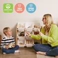 thumbnail image 6 of ECR4Kids 3-Tier Organizer with 9 Removable Plastic Bins, 3x3, Toy Storage, Dark Natural/White, 6 of 9