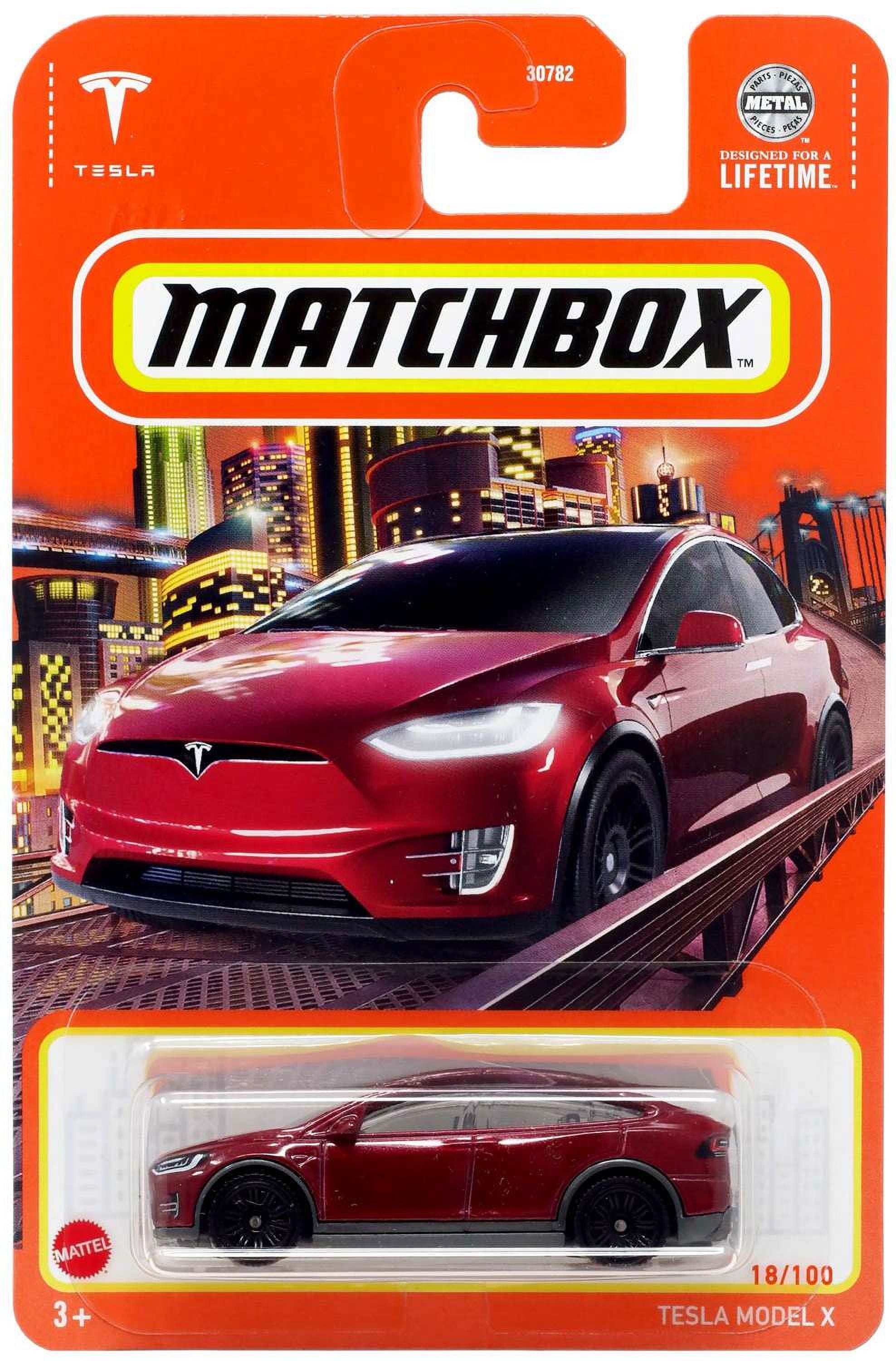 テスラX2台　TESLA MODEL X テスラ モデルX　マッチボックス　白２ Mattel Matchbox Drive Your Adventure Tesla Model X Diecast