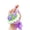 Purple, variant on Crochet Rose Bouquet Keychains Purse Bag Charms Pendant for Handbags Decors