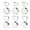 6 Silver, variant on Monebena 3 Pairs Earring Backs for Heavy Earring, Silicone Earring Lifters for Droopy Ears, Earring Backs Replacements, Earlobe Support Backs, Heavy Earring Support, Earring Backings, Silver Gold