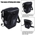 thumbnail image 4 of Bike Trunk Bag, Reflective Design Wear-Resistant PVC Cycling Bags, for Cyclists Cycling Equipment Full Waterproof-Black, 4 of 7