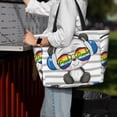thumbnail image 4 of Wukai Panda with Sun glasses Print Zipper Bag,large Beach Tote Bag,Waterproof Sandproof Bag,Grocery and Picnic Tote Travel Bag, 4 of 5
