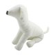 thumbnail image 2 of Maniquíes de perro de cuero sintético, maniquí de exhibición de ropa para mascotas, suministros para mascotas, modelos de perros Talla M Blanco, 2 of 9