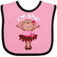 thumbnail image 3 of Inktastic Monkey 1st Birthday 1 Year Old Girl Girls Baby Bib, 3 of 4