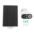 thumbnail image 2 of Wireless Security Camera, ABS Shell 1080P PIR Motion Sensing Outdoor Surveillance Camera Solar Powered with LED Lights for Construction Sites, 2 of 7