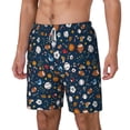 thumbnail image 2 of Uemuo Ball Sports Pattern Mens Swim Trunks Quick Dry Board Shorts with Mesh Lining, Stretch Beach Shorts Quick Dry No-Chafing Board Shorts-Medium, 2 of 9