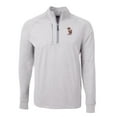 thumbnail image 2 of Men's Cutter & Buck  Heather Gray Minnesota Golden Gophers Vault Adapt Eco Knit Heathered Recycled Raglan Quarter-Zip, 2 of 3