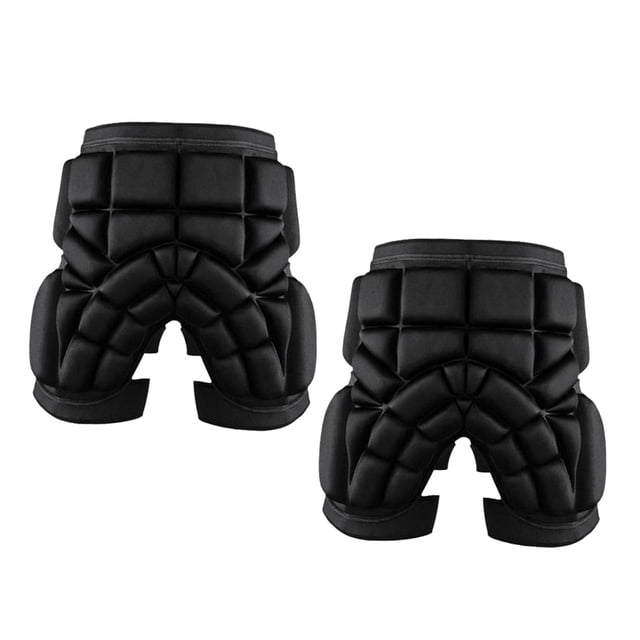 2 Almohadillas Gruesas para Glúteos de Esquí, Patín de Ruedas, Snowboard, Protección Corta Acolchada Segura Cola Almohadilla protectora de cadera de esquí