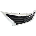 thumbnail image 3 of New Chrome Shell Grille Assembly Compatible With Nissan Versa 1.6 S Plus 4 Cyl 1.6L Versa S 4 Cyl 1.6L Versa 1.6 SL 4 Cyl 1.6L 2015-2019 By NI1200261 623109KM0D 623109KM0A, 3 of 5