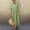 Green, variant on Yotami Women's Summer Dress Casual Short Sleeve Crew Neck Breathable Solid Color Dress for Beach Cotton Linen Long Dress Purple XXXL
