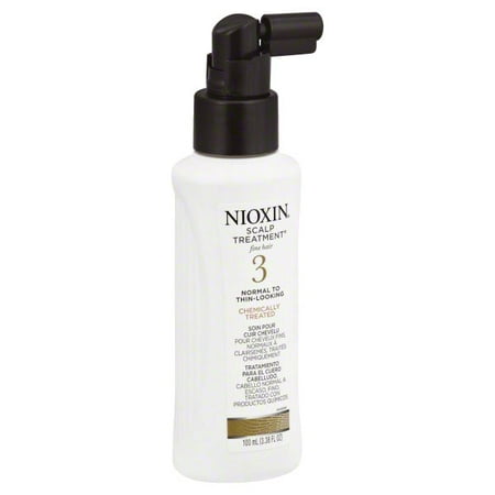 Nioxin 3 Normal to Thin-Looking Chemically Treated Fine Hair Scalp Treatment, 3.38 fl (Best Scalp Treatment For Thinning Hair)