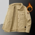 thumbnail image 4 of Men's Winter Warm Padded And Thickened With Pockets Casual Style Lapel Coat Jacket, 4 of 5