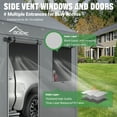 thumbnail image 2 of Acepic Carport 10x20ft Heavy Duty Carport Features Roll-up Windows & Doors, Portable Garage with UV Resistant Waterproof All-Season Tarp for Car, Truck, Boat, 2 of 10