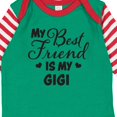 thumbnail image 4 of Inktastic My Best Friend is My Gigi with Hearts Boys or Girls Long Sleeve Baby Bodysuit, 4 of 5