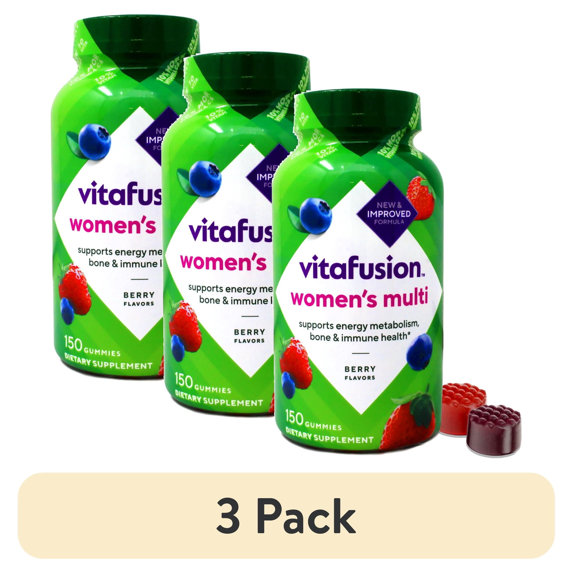 (3 pack) Vitafusion Women's Gummy Vitamins, 150ct