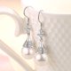 thumbnail image 2 of Pendientes de circonita cúbica con incrustaciones de gota de agua de aguja de plata 925 para mujer, aretes largos con borla de perlas, joyería, 2 of 2