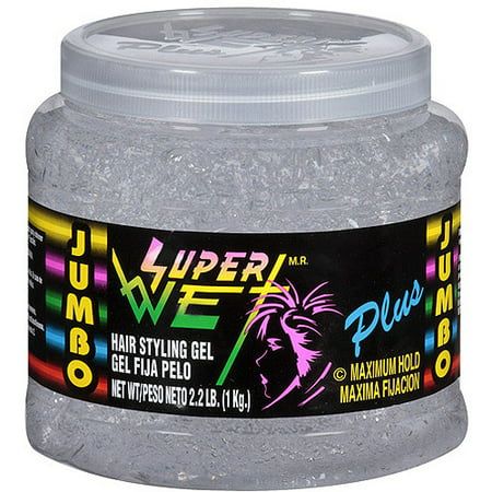 Super Wet Plus Maximum Hold Hair Styling Gel, 2.2 lb
