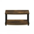 thumbnail image 5 of Furinno Turn-N-Tube No Tools 2-Tier Elevated TV Stands, Amber Pine/Black, 5 of 6