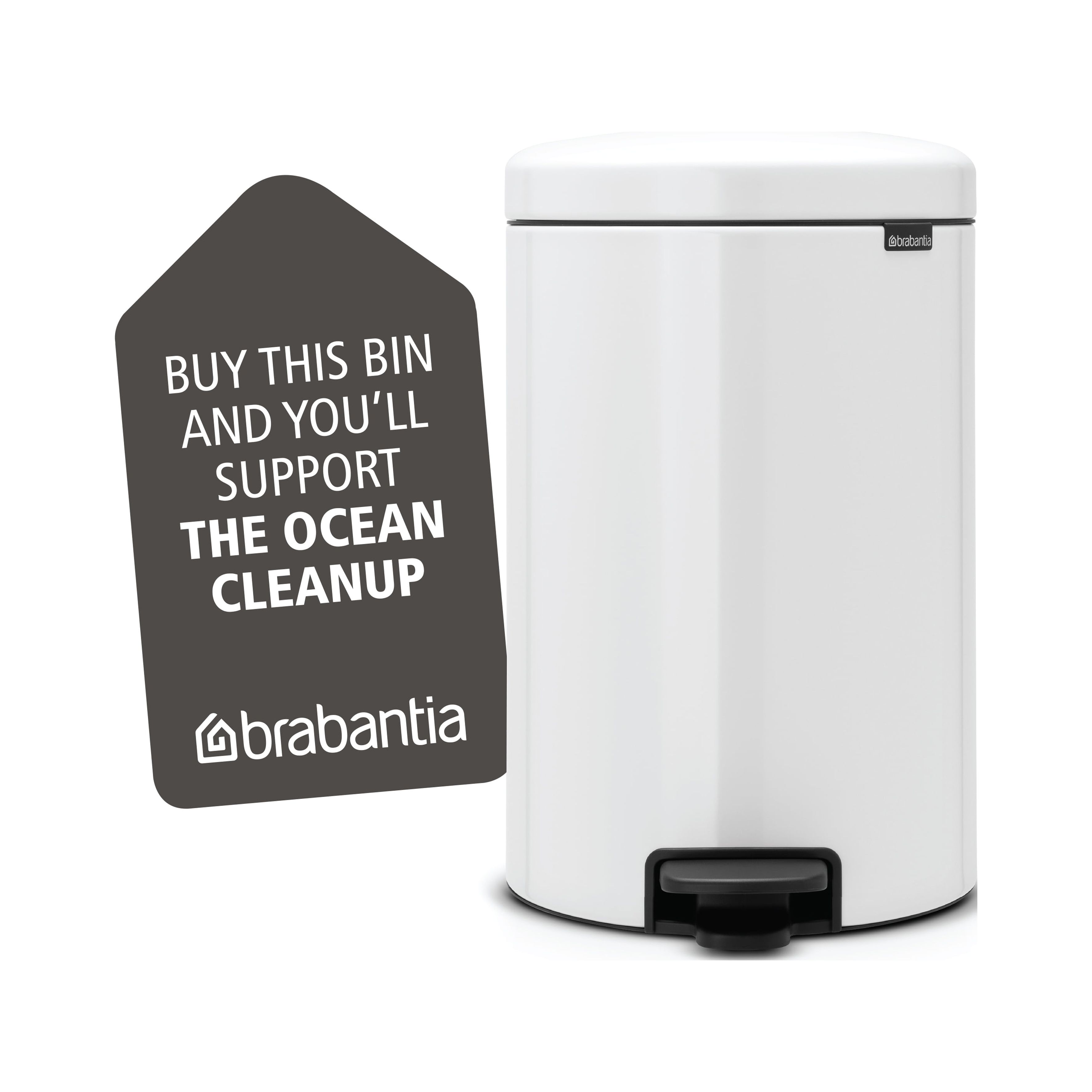Brabantia NewIcon Step Can, 5.3 Gallon (20L)