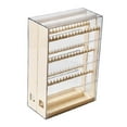 thumbnail image 3 of Segolike Jewelry Organizer Showing Rack Large Capacity Dustproof Multifunction Display Stand Earring Holder for Store Home Decor Beige, 3 of 7