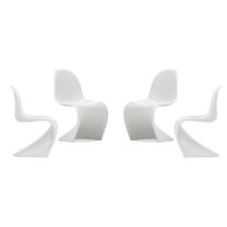Modholic Wave Chair, White (Set Of 4)