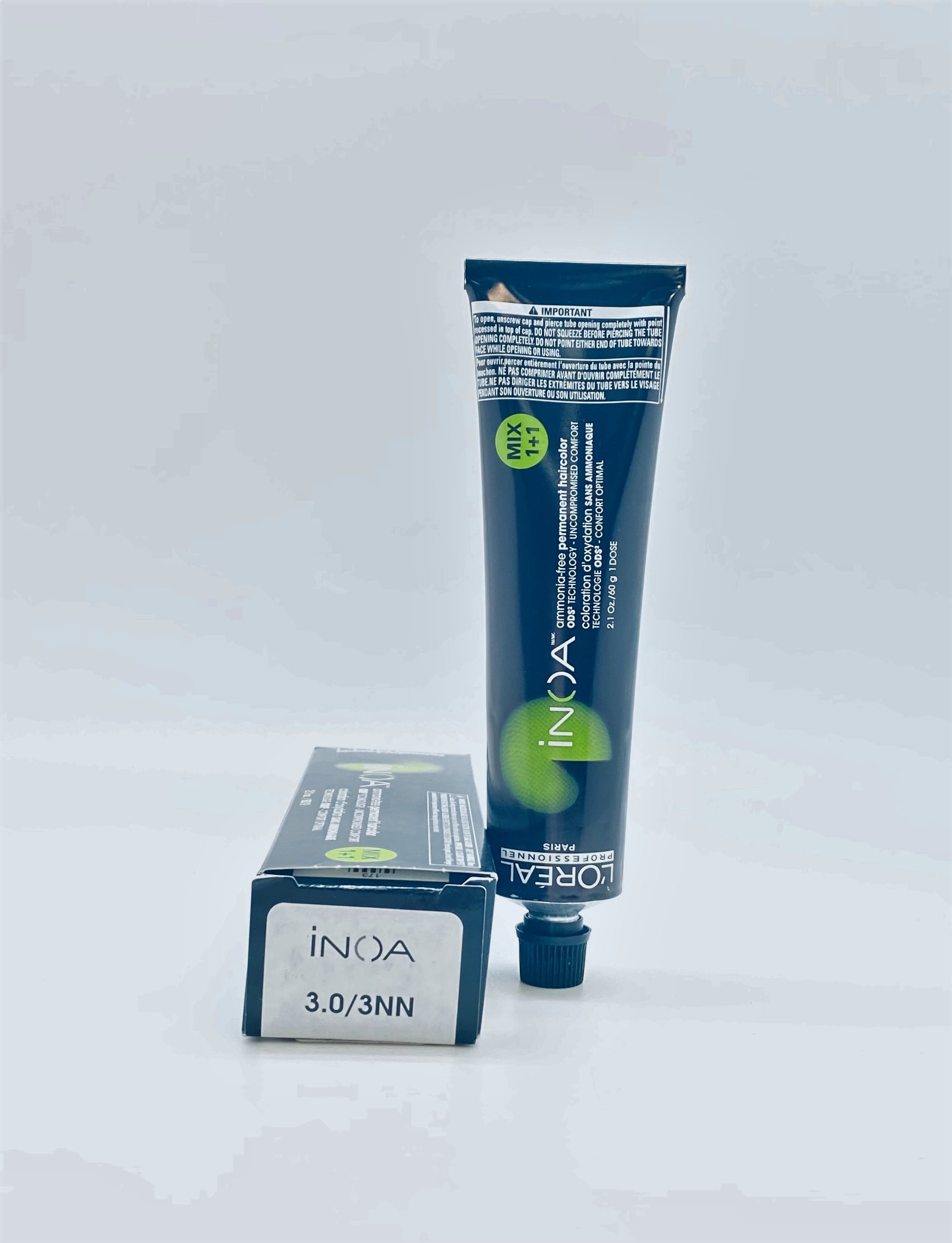Loreal Inoa Ammonia Free Permanent Haircolor 3.0/3NN 2.1 oz - Walmart.com