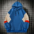 thumbnail image 2 of sususu Mens Hoodies Pullover 3X Oversized Hoodie Pullover Casual Streetwear Long Sleeve Sweatshirt With Hood For Loose Fit Comfort,Blue,M, 2 of 4