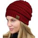 thumbnail image 2 of Gorro unisex grueso, suave, elástico, tejido de cable, cálido, con forro difuso, Skully Adepaton WMZL-73-3, 2 of 4