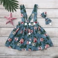 thumbnail image 2 of Bullpiano Baby Girl Clothes Ruffle Short Sleeve T-Shirt Top Suspender Skirt Sets 3Pcs Summer Outfit Infant Overall Dress 0-24M, 2 of 6
