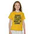 thumbnail image 4 of I Didn't Want to Come Introvert Funny Crewneck T Shirts Boy Girl Teen Brisco Brands M, 4 of 6