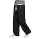 thumbnail image 1 of Pantalones de chándal casuales de pierna ancha y recta para hombre, cómodos pantalones de poliéster para estar por casa, 1 of 1