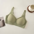 thumbnail image 3 of Gealkoca Wirefree Seamless Bra for Women Jelly Bras No Underwire Push Up Bra Soft Comfortable Bralette Full Coverage Solid Color V Neck Everyday Bras, 3 of 6
