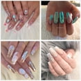 thumbnail image 3 of Puntas de uñas acrílicas - Punta de uñas francesa 500 piezas Uñas postizas Media cubierta Uñas postizas Diy Nail Art, 10 tamaños Namotu CZMR-ZC19-1, 3 of 6