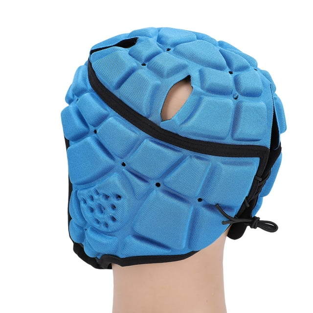 Casque Coquille Souple pour Jeunes Soccer Rugby Soccer, avec Éponge EVA, pour Protection de la Tête Enfants Adultes, Casque de Rugby, Design Ventilé, Sangle Réglable, Adapté à Divers