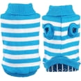 thumbnail image 2 of Suéteres para gatos Suéter de gatito para gatos Prendas de punto, Ropa para perros pequeños y gatitos, macho y hembra, muy elástico, suave, cálido (L, azul), 2 of 5