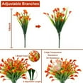 thumbnail image 5 of Morttic 5 Pcs Artificial Calla Lily Flower,Outdoor UV Resistant Fake Plants for Indoor Outside Hanging Planter Home Kitchen Garden Porch Decor (Orange), 5 of 7