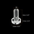 thumbnail image 2 of Unique Bargains M5x12mm Plastic Phillips Bolts PC Pan Head Machine Screws Transparent 50 Pack, 2 of 5