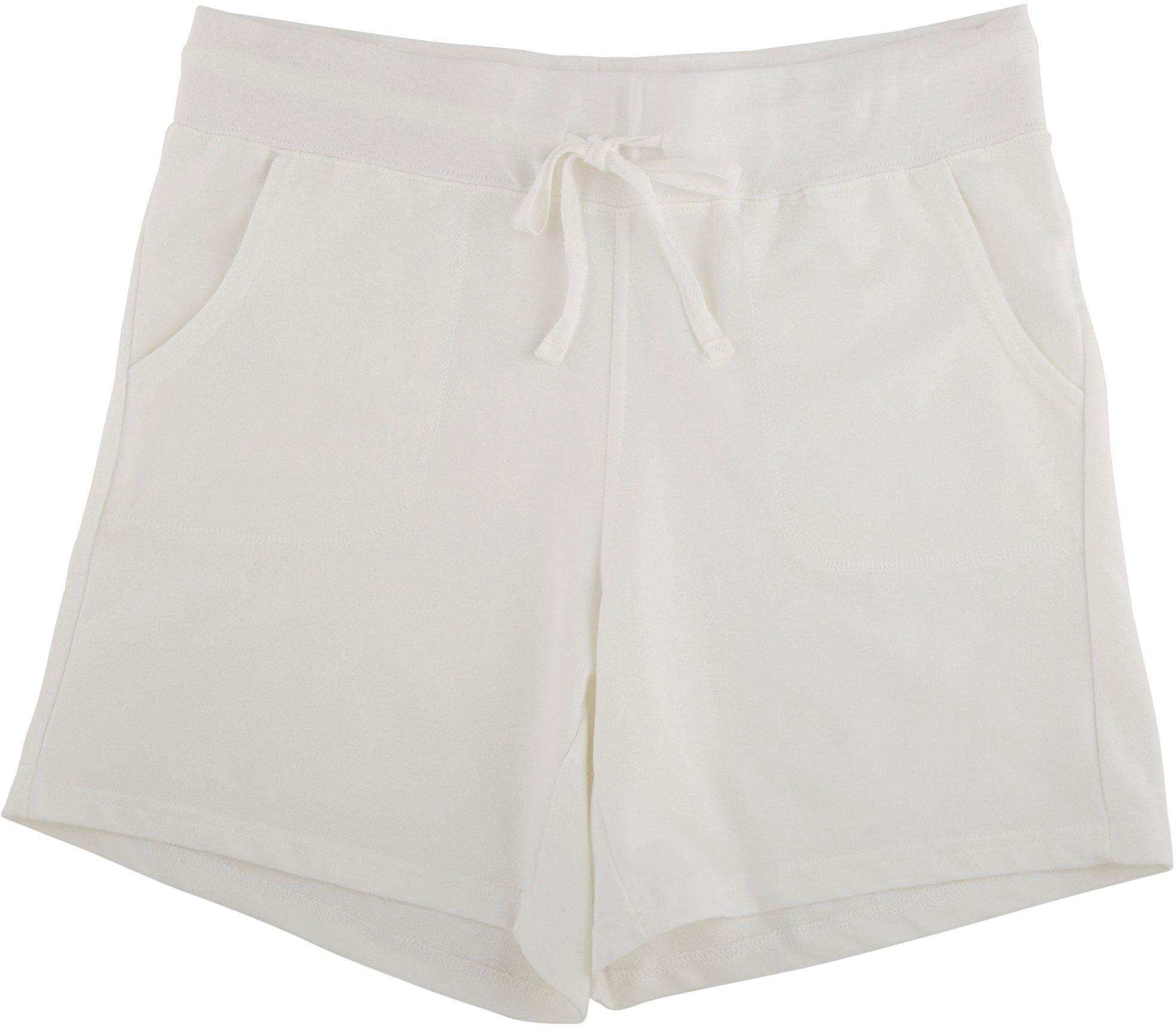 Silverwear - Silverwear Plus Basic French Terry Shorts 1X White ...