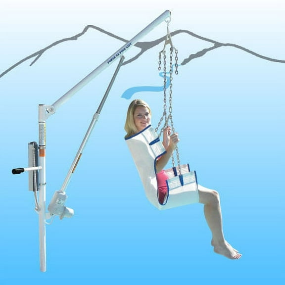 Aqua Creek Products F-03PEZ Power EZ Lift with Anchor - 400lb Capacity - with Upgrade Package