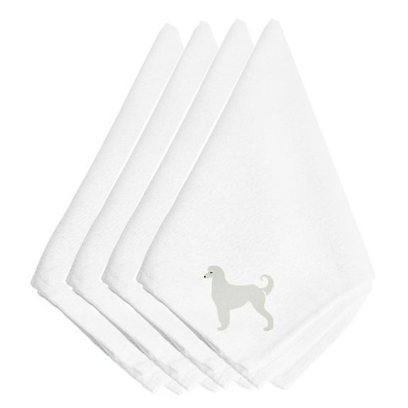Afghan Hound Embroidered Napkins Set of 4