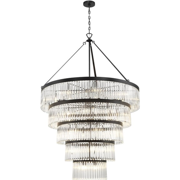 Crystorama Lighting - Emory - 30 Light 5-Tier Chandelier-72 Inches Tall and 48