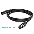 thumbnail image 2 of Amdohai 1M/3.3ft XLR Cable DMX Stage Light Cable 3-Pin, 2 of 8