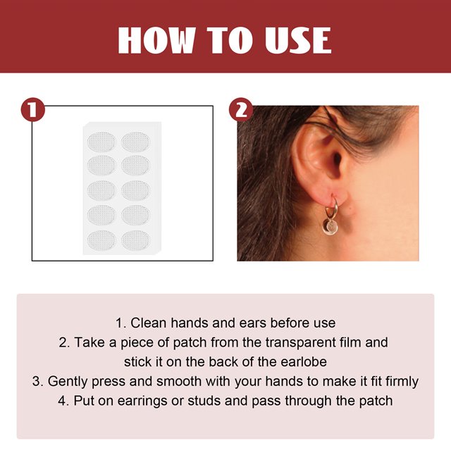 50 Uds. Parches de soporte para pendientes portátiles Invisible Ear Lift para productos cosméticos