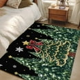 thumbnail image 4 of Black Christmas Area Rugs 3'x5', Washable Small Throw Rugs for Living Room Bedroom, Snowflake Xmas Christmas Tree Indoor Outdoor Rug Non-Slip Low Pile Carpet Runner Reversible Floor Mats, 4 of 8