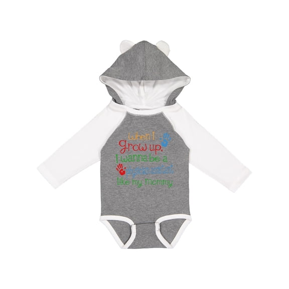 Inktastic Physician Assistant Like Mommy Boys or Girls Long Sleeve Baby Bodysuit