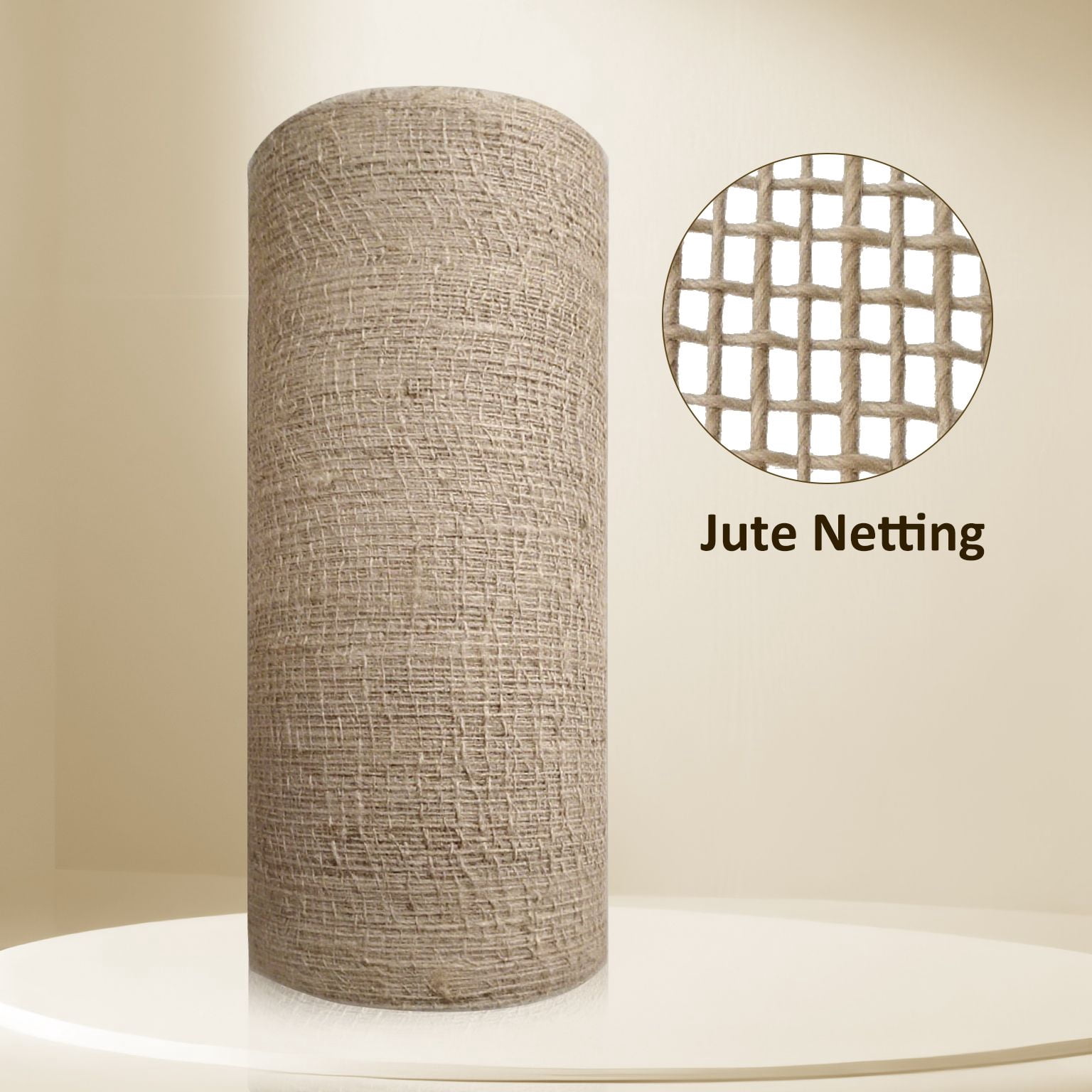 Jute Mesh Slope Protection Netting, 3.3ft*33ft