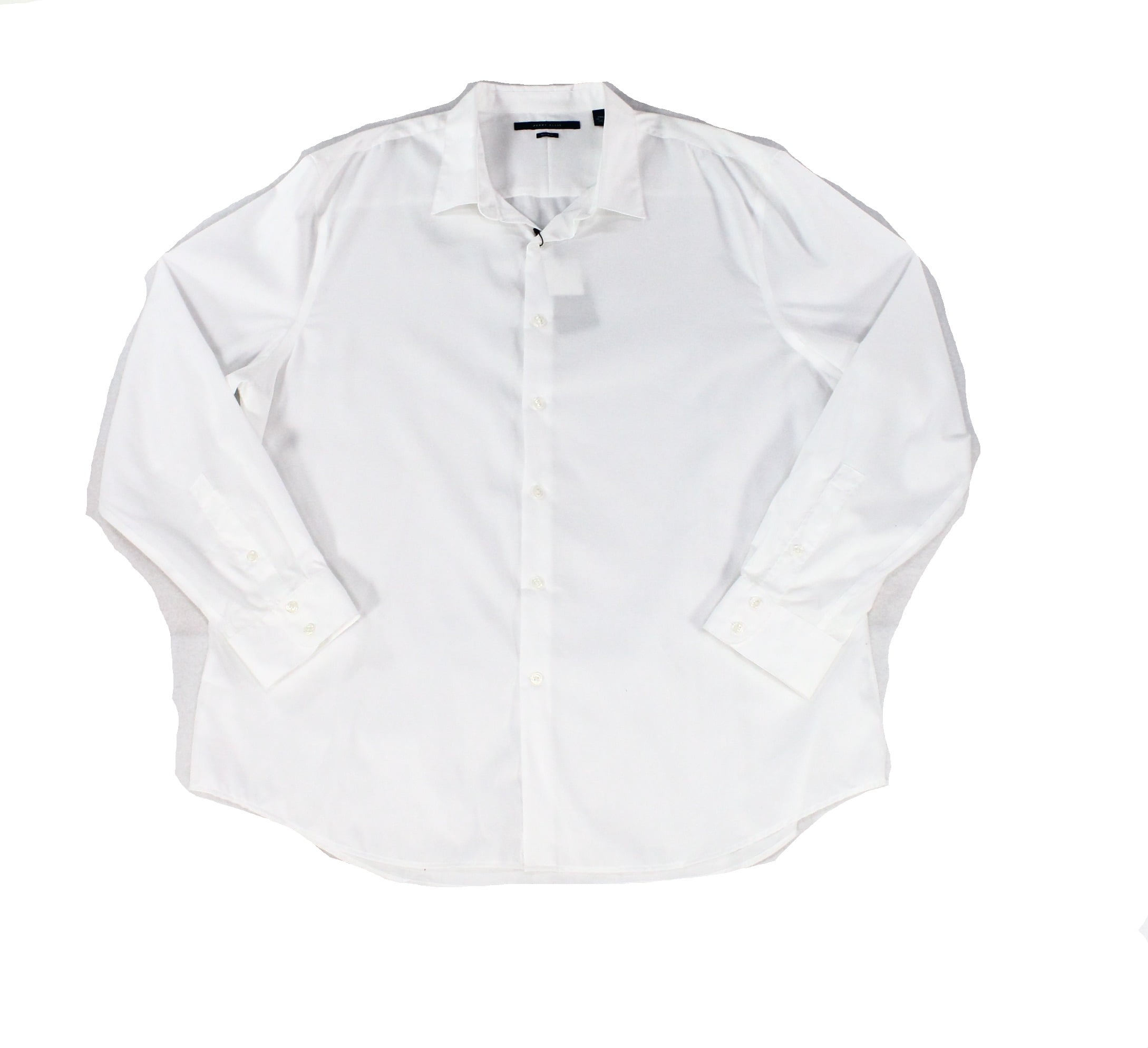 Perry Ellis - Perry Ellis NEW White Mens Size 3XL Button Down Twill Solid Shirt - Walmart.com 