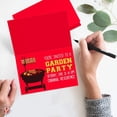thumbnail image 3 of Bright Color Folding Greeting Cards | 5” x 7” Inches When Folded in Half | 50 Sheets Per Pack | Red, 3 of 4